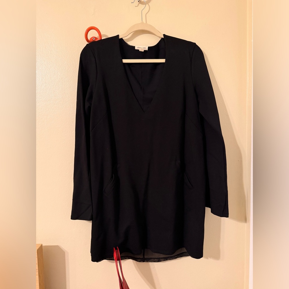 Silence + Noise - Black V-Neck Mini Dress